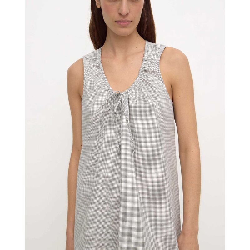 Assembly Label Phoenix Cotton Mini Dress Micro Check image number 2